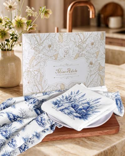 Flour Sack Kitchen Towels Set of 2, 18x26 Inch, Golden Retriever | 150GSM Cotton, Lint-Free, Quick Dry, Hanging Loop, Lightweight Tea Towels, French Home Decor, Chinoiserie, Housewarming Gift - color: Golden Retriever