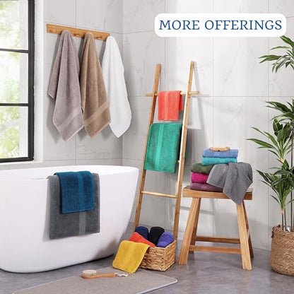 LANE LINEN Large Bath Sheet Soft Absorbent Quick Dry 2 Pack - Allure | Extra Large Bath Towels - Ring-Spun Durability, Generously Sized, Oversized & Roomy, Lightweight & Breathable - color: 06: Cerulean Blue, size: 2 Piece Bath Sheets