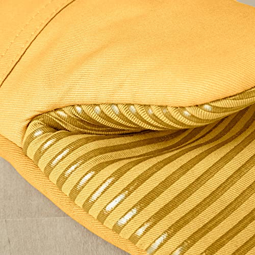 KitchenAid Beacon Two-Tone Non-Slip Mini Oven Mitt Set, Majestic Yellow, 5.5"x8", 2 Piece - color: Majestic Yellow