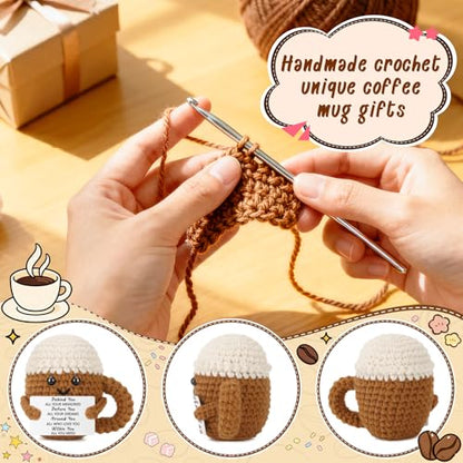 Xinezaa Graduation Crochet Coffee Gifts for Women Men New Beginnings | Back to School Gifts for Teen Girl Boy Daughter Son Friend Coworker Student, Inspirational Encouragement Emotional Support - style: Behind you