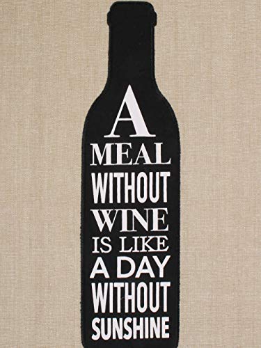 DII Wine & Sunshine Summer, Tabletop Collection, Dishtowel Set - color: Wine & Sunshine, size: 18x28"