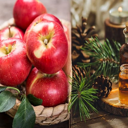 100% Soy, Highly Scented, Hand Poured Soy Candle (Apple Cedarwood (Wooden Wick)) - style: Apple Cedarwood (Wooden Wick)
