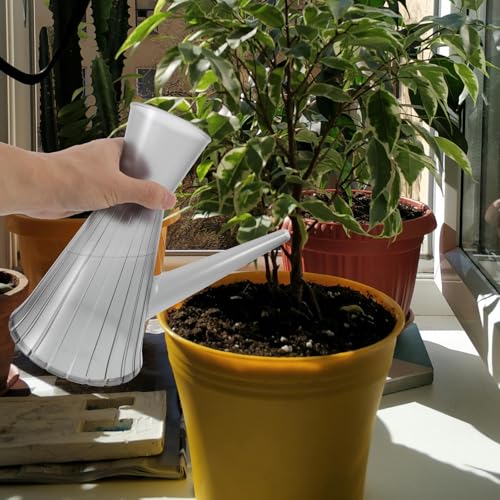 Balacoo Plant Watering Can for Indoor Plants with Long Spout, 1.3l Gray Watering Kettle for Gardening and Floral Arrangements