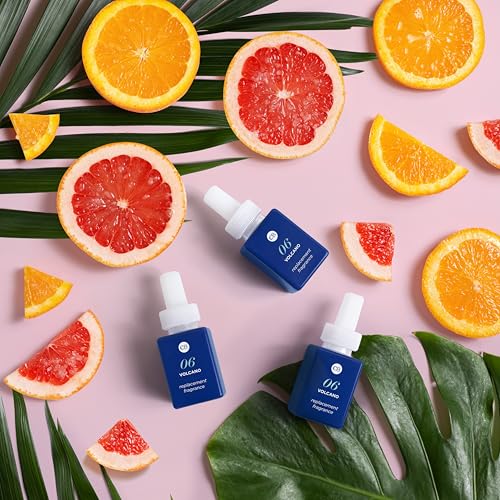 Capri Blue Pura Plus Smart Home Fragrance Diffuser Kit - Includes 1 Tabletop Pura Diffuser and 2 Volcano Refills - Notes of Tropical Fruits & Sugared Citrus