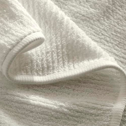 BOLL & BRANCH Turkish Ribbed Hand Towel Set, Cream | Set of 2 - 100% Organic Turkish Cotton - Soft Absorbent Quick Dry Luxury Spa Hand Towels, Textured Rib Weave - color: Cream, style: Turkish Ribbed