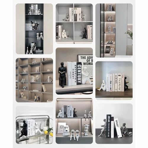 Book Stoppers Unique Decorative Reader Bookends Home Office Books Shelves Stoppers Holder Creative Desktop Ornaments Ceramic 1Pair/2Piece Home Decor