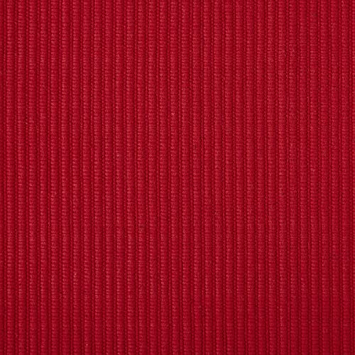 DII Basic Everyday Ribbed Tabletop 100% Cotton, Placemat Set, 13x19, Tango Red, 6 Piece - color: Tango Red, size: 13x19"
