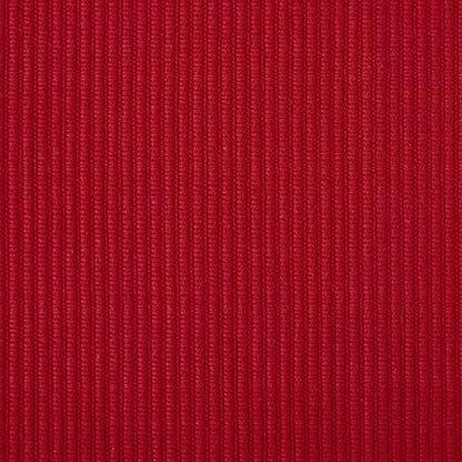 DII Basic Everyday Ribbed Tabletop 100% Cotton, Placemat Set, 13x19, Tango Red, 6 Piece - color: Tango Red, size: 13x19"