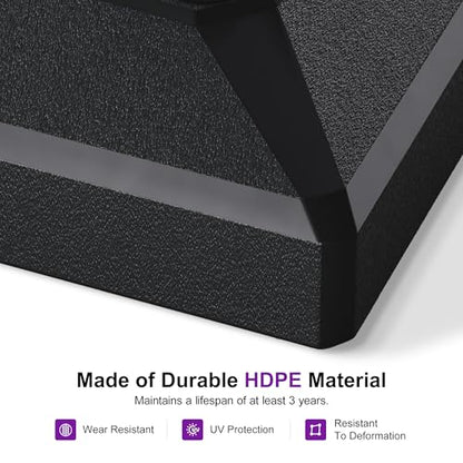 PURPLE LEAF HDML65 Patio Market Umbrella Stand Base with Wheels and Handle 250 lbs Heavy Duty HDPE Outdoor Table Umbrella Base with Sand/Water Fits 1.89"-2.3" Poles for Outdoor Market Table Umbrellas - size: Extra Heavy-Duty with Handle