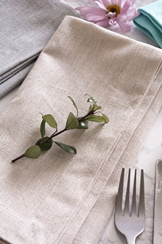 DII Chambray Kitchen, Tabletop Collection, Natural, Napkin Set - color: Natural, size: 20" x 20" (Set of 6)