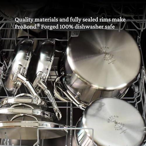 Hestan - ProBond Collection - Professional Clad Stainless Steel 10-Piece Ultimate Cookware Set, Induction Cooktop Compatible - style: 10 Piece