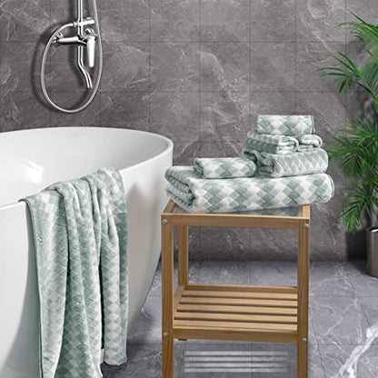 Hand Towels Set 2 Pack-16“x31” Ultra Soft Microfibers Bathroom Towel Set Highly Absorbent Quick Dry Luxury Premium Towel Lightweight Cozy Durable Hand Towel Collection Hotel Spa Gym Kitchen,Green - color: Diamond Green, size: 2 Pack Hand Towels