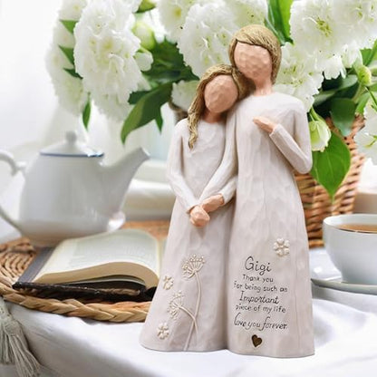 Gigi Gifts for Grandma, Gigi Birthday Gifts, Gigi Figurine | Gigi Birthday Gifts from Granddaughter, Gifts for Gigi,Grandma Gift for Christmas Mothers Day, Hand-Painted Resin Statue - style: Gigi gifts