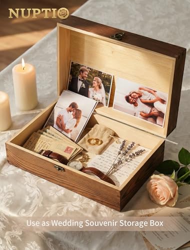 NUPTIO Crystal Champagne Flutes, Wedding Gifts for Couple, Silver, Set of 2 | Rhinestone Rimmed Heart Toasting Glasses with Wooden Gift Box for Engagement, Anniversary, Party, Bridal Showers, 6.76oz - color: Silver