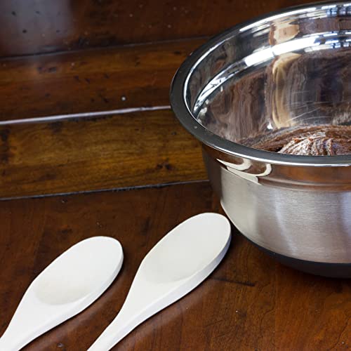 Chef Craft Select Maple Solid Spoon Set, 10, 12, 14 inch 3 Piece Set, Natural - style: Solid Spoon Set