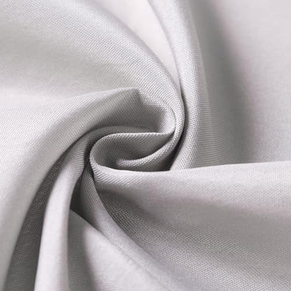 Bailarina Cloth Napkins Set of 80,17x17 inches Dinner Napkins Cloth Washable,Polyester Square Table Cloth Napkin Bulk with Hemmed Edges Ideal for Banquets, Parties and Weddings-Silver - color: Silver
