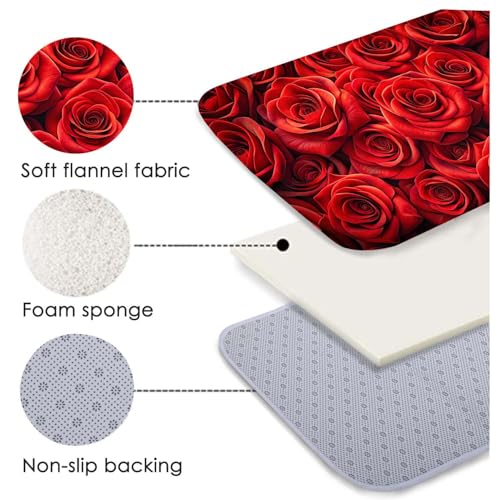 Non-Skid Low Pile Sponge Foam Door Entry Rug for Bathroom Mat,Separate Tub Shower Skid Proof Rugs, Home 3D Optical Illusion Rug Non Slip Bath Mats Welcome Mat 47 x 17.5 inches - color: Multi10