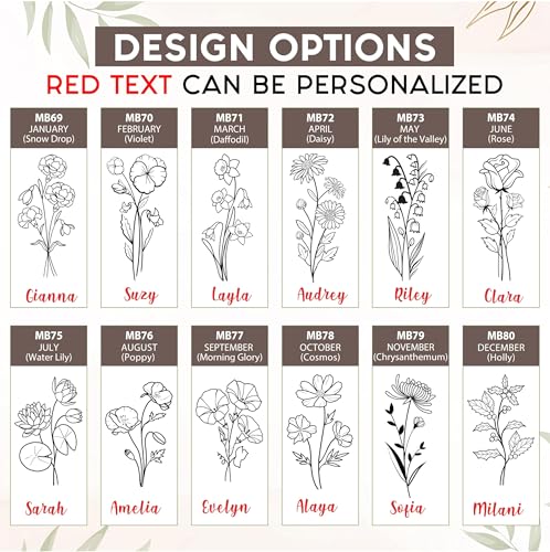 Personalized Birth Flower Memory Box – Custom Engraved Wooden Keepsake Chest with Floral Design | Jewelry, Photos & Memento Storage Box | Personalized Mother’s Day Gift for Mom & Women - style: 7. Birth Flower
