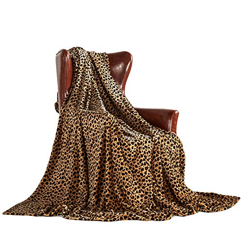 MERRYLIFE Leopard Throw Blanket Decorative Fleece Throw | Ultra-Plush Colorful Oversized | Couch Blanket Travel Lap | Large Size(60" 90",Cheetah) - color: Cheetah, size: 60"90"