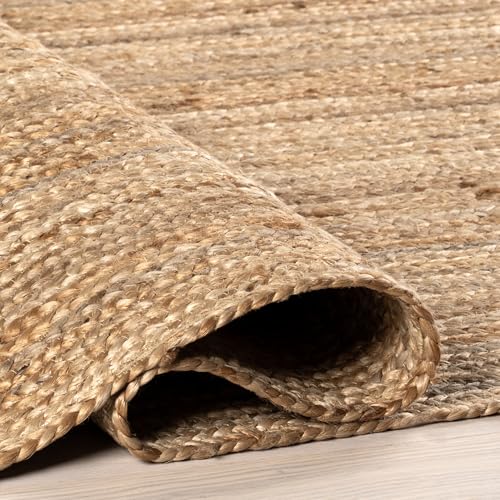 nuLOOM Rigo Hand Woven Farmhouse Jute Runner Rug, 2' 6" x 8', Natural - color: Natural, size: 2'6" x 8' (Runner)