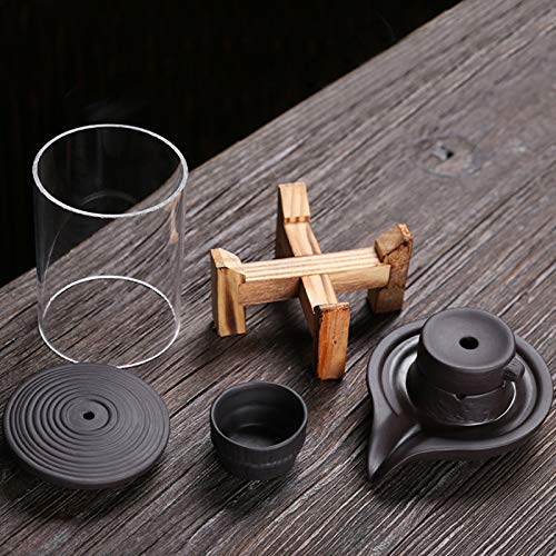 Backflow Incense Burner, Smoke Waterfall Incense Holder for Home Decor, Feng Shui Decoration with Elegant Design for Living Room Bedroom Office Yoga Meditation