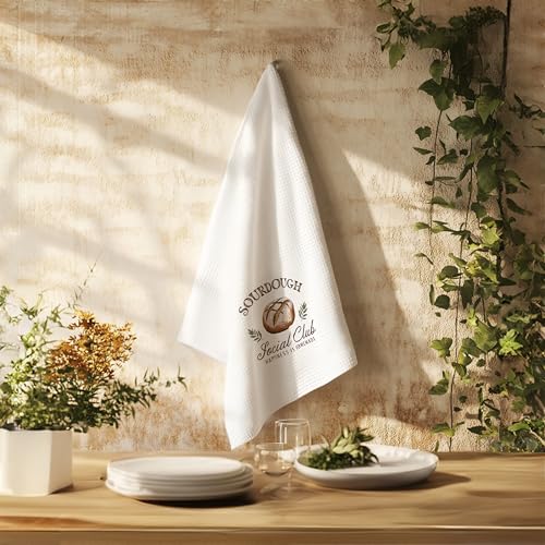 Funny Baker Gifts Kitchen Baking Towels, Gifts for Sourdough Baking Lovers, Happiness is Homemade Hand Dish Towels for Kitchen, 16x24 Inch - color: Bake Kitchen Towels-2