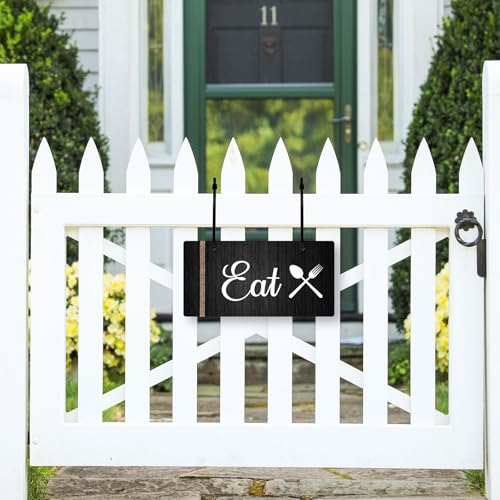 3 Pcs Kitchen Wall Sign Decor Rustic Kitchen Sign Eat Drink Love Kitchen Decor Home Kitchen Sign Hanging Dining Room Signs Kitchen Sign for Kitchen Door Counter Wall Farmhouse Kitchen Decor