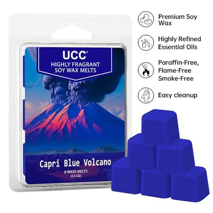 UCC Soy Wax Melts, Strong Scented Wax Cubes, Plant Based Fragrance 4 Pack | Strong scent throw, Clean ingredients, Long lasting, Flameless, Giftable / Home fragrance, Variety Pack - color: SET J