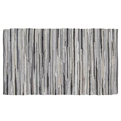 Ramanta Home Hand Woven Cotton Chindi Rag Rug 3'x5' - Charcoal | Recycled Rugs, Boho Farmhouse Rugs for Living Room, Dinning Room, Kitchen, Entryway, Bedroom Rug - 36"x60" - color: Charcoal, size: 3 x 5 feet