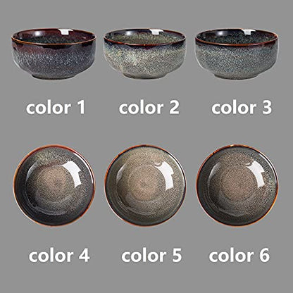 Serving Bowls - 36 Ounce Bowls Set - Ceramic Bowl Set of 2-7 inch Salad Bowls - Soup Bowls - Cereal Bowls for Kitchen - color: Caramel Brown, size: 36 Ounces