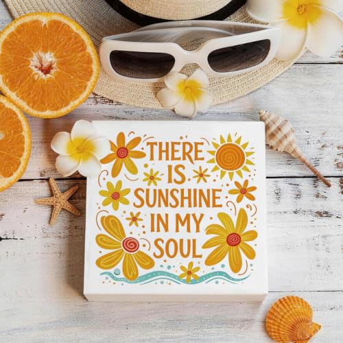 5x5 Inch Farmhouse Wooden Box Decor 006 - color: White