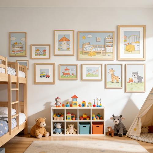 TONES FRAME DESIGN 5x7 Picture Frame Matted to 4x6 Natural Wood Veneer Finish Wooden 5 x 7 Picture Frames with Shatterproof Plexiglass 5 by 7 Photo Frame for Tabletop Wall Display, 1 Pack - color: Natural, size: 5x7 - 1 Pack