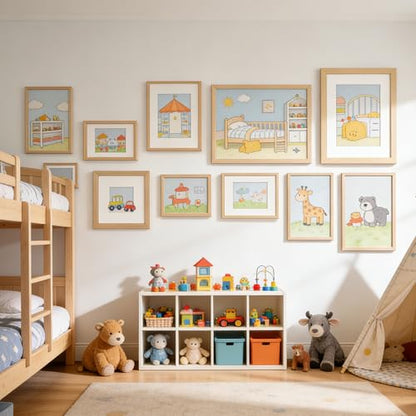 TONES FRAME DESIGN 5x7 Picture Frame Matted to 4x6 Natural Wood Veneer Finish Wooden 5 x 7 Picture Frames with Shatterproof Plexiglass 5 by 7 Photo Frame for Tabletop Wall Display, 1 Pack - color: Natural, size: 5x7 - 1 Pack