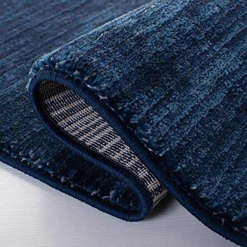 SAFAVIEH Vision Collection Accent Rug - 2'2" x 4', Navy, Modern Ombre Design, Non-Shedding & Easy to Clean, Ideal for Entryway, Foyer, Bedroom (VSN606N) - color: Navy, size: 2'2" x 4' (Rectangular)