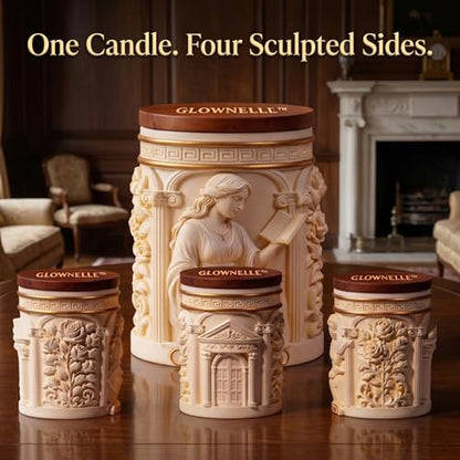 Birthday Gifts for Women – 100% Soy Candles Non Toxic, Tropical Fruit & Sugared Citrus, Wood Wick, Natural Soy Wax, Elegant Non-Toxic Gift Set for Women, Spring Gifts, Elegant Candles, Gift Set