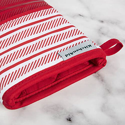 KitchenAid Albany Oven Mitt 2-Pack Set, Passion Red, 7"x13" - color: Passion Red
