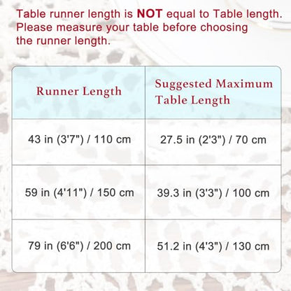 kilofly Handmade Crochet Cotton Rectangular Table Runner, 15 x 43 inch, Beige - color: Beige, size: 15 x 43 Inch