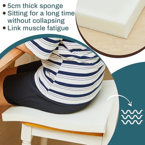 Frienda 3 Pack 2" x 16" x 16" Upholstery High Density Foam Cushion | 2.2 Density 50ild Replacement Square Cut to Size Foam Padding, Seat Couch for Patio Furniture Commercial Dinning Benches - size: 2 x 16 x 16 Inch