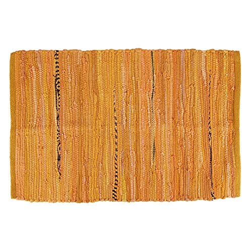DII Chindi Home Collection Handwoven Multicolor Area Rag Run, 20x31.5, Mustard Yellow - color: Mustard Yellow, size: 1'8" x 2'8" (Rectangular)