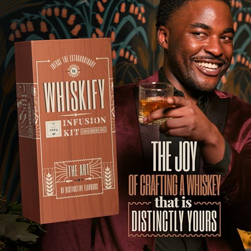 DIY Whiskey Gifts for Men - Whiskey Infusion Kit & Whiskey Decanter Set | Bourbon Gifts for Men, Birthday Gift for Dad & Fathers Day Gifts, Cocktail Maker for Christmas & Valentines Day by Whiskify