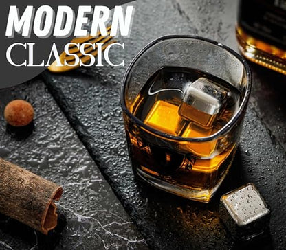 Whisky Gifts for Men, Personalized Initial Whiskey Glass with Whiskey Stones for Dad, Boyfriend, Best Friends, Coworkers, Husband, Brother, Uncle and Boss on Father's Day, Boss Day and Birthday - J - color: J