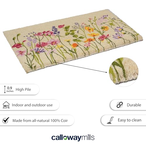 Calloway Mills Blooming Garden Doormat (18" x 30" x 1.50") - color: Blooming Garden, size: 1'6" x 2'6" (Rectangular)