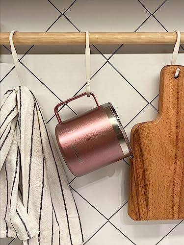 CHILLOUT LIFE Stainless Steel 16 oz - Vacuum Insulated Coffee Mug with Handle and Lid, Large Thermal Camping Coffee Mug Cup with Durable Sliding Lid for Women - Rose Gold - color: Rose Gold, size: 16 Ounces