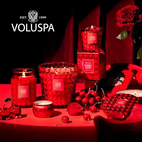 VOLUSPA Cherry Gloss 18 oz Scented Coconut Wax Candle for Home Fragrance - color: 20 - Cherry Gloss