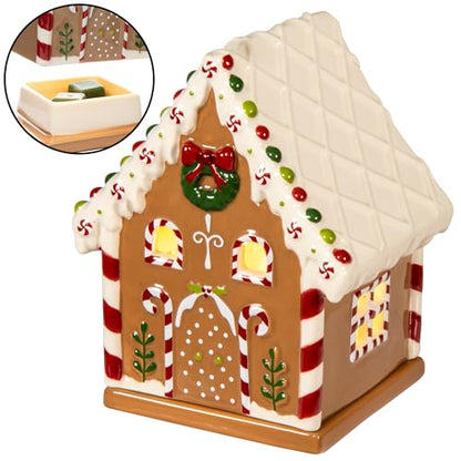 ScentSationals Candy House - Christmas Wax Warmer for Scented Wax Melts | Gingerbread House, Holiday Decor, Candle Wax Melt Warmer for Long Lasting Home Fragrance - style: Candy House