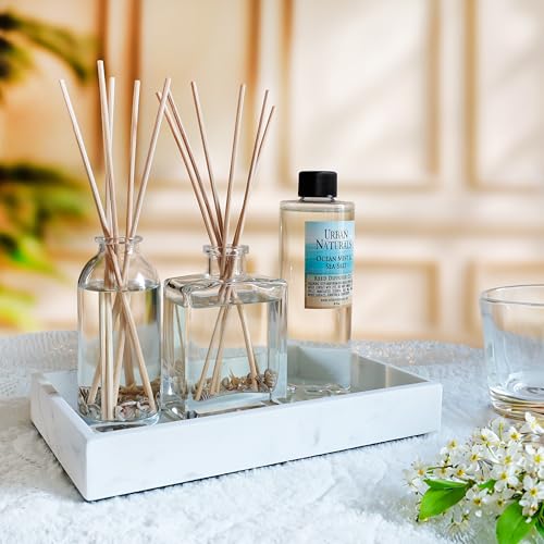 Reed Diffuser Set, Bay Rum & Sandalwood - Bathroom Décor | Powdery Bay Rum, Earthy Patchouli & Musk, A bold, spicy, Masculine scent - color: Bay Rum & Sandalwood