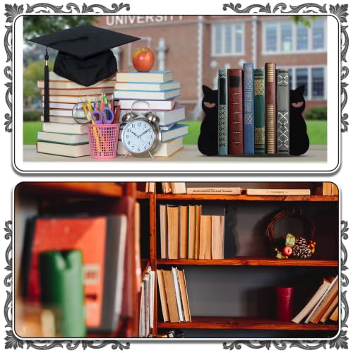 Angry Cat Bookends Set of 2 Sarcastic Metal Book Ends for Shelves Bookshelf Home Office Desk Bookshelf Decor Gift for Cat Lovers and Reading Enthusiasts - style: Angry Cat
