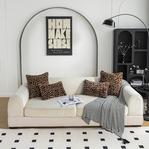 2 Packs Leopard Pillow Covers Furry 22x22 Cheetah Print Pillow Faux Fur Pillow Covers Soft Plush Fluffy Cheetah Print Pillow Case 22"x22" - size: 22" x 22" (Pack of 2)