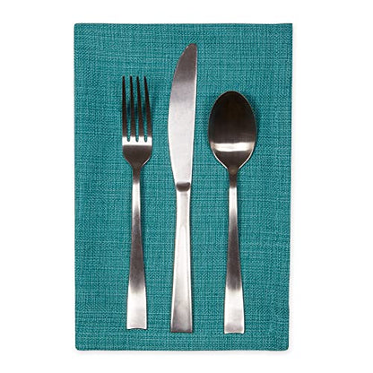 DII Variegated Tabletop Collection, Napkin Set, 20x20, Teal, 6 Piece - color: Teal, size: 20" x 20" (Set of 6)