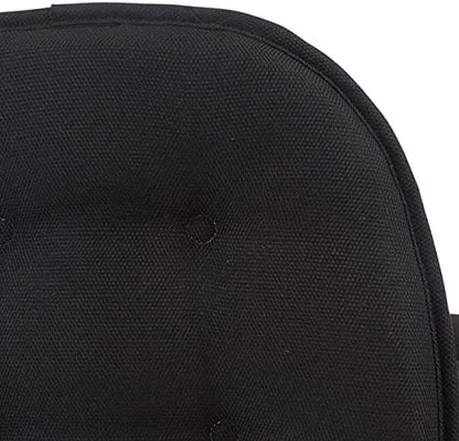 Klear Vu Omega Non-Slip Chair Cushions, Assembled in USA, U-Shaped Skid-Proof Seat Pads for Dining Room, Kitchen, Office, 15"x16" 6 Pack Solid Midnight Black 6 Count - color: Solid Midnight Black, size: 6 Pack